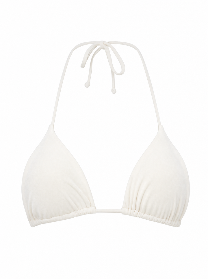 Cabo Classics Off White Triangle Bikini Top