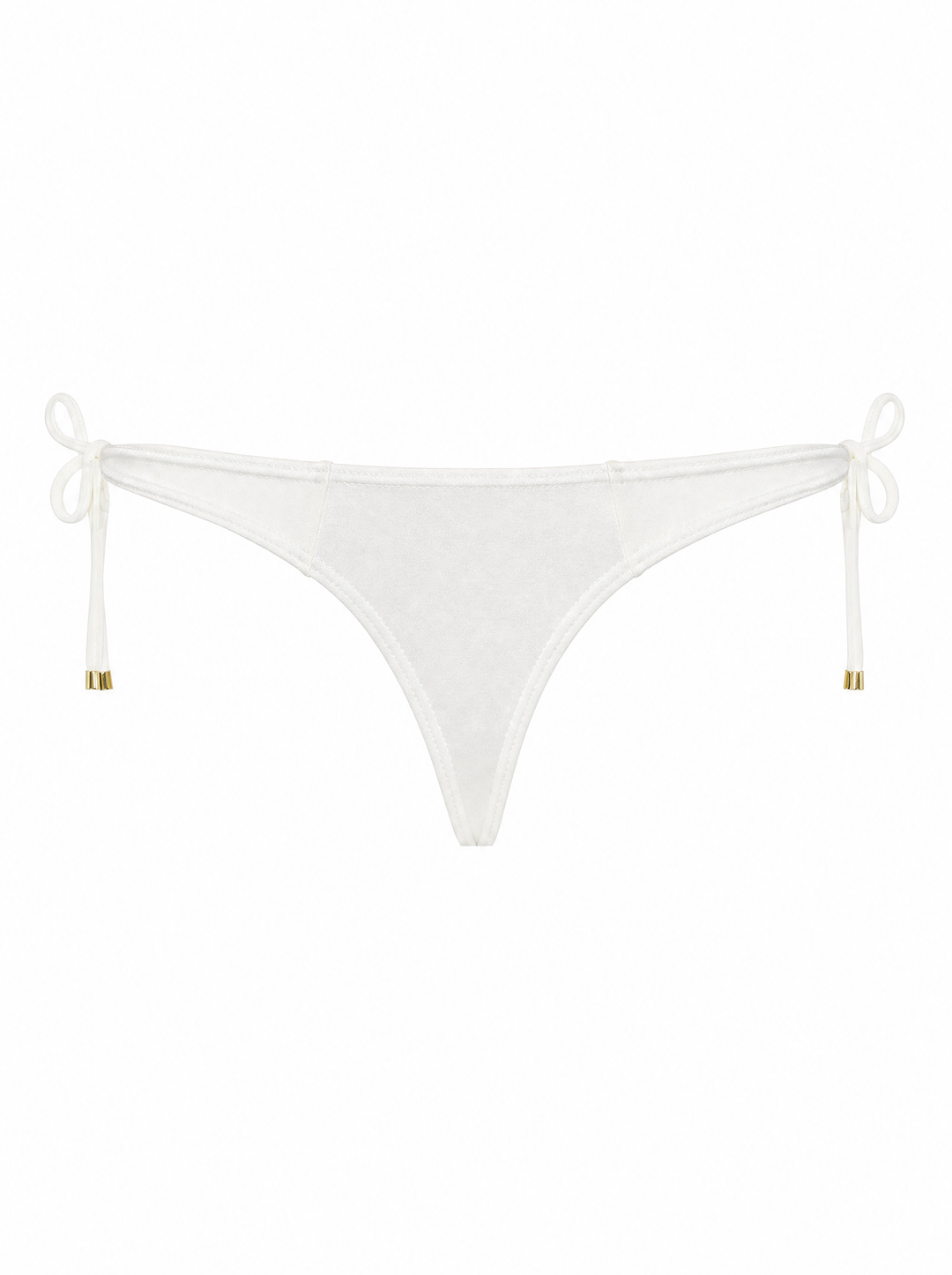 Cabo Classics Off White Thong Bikini Bottom