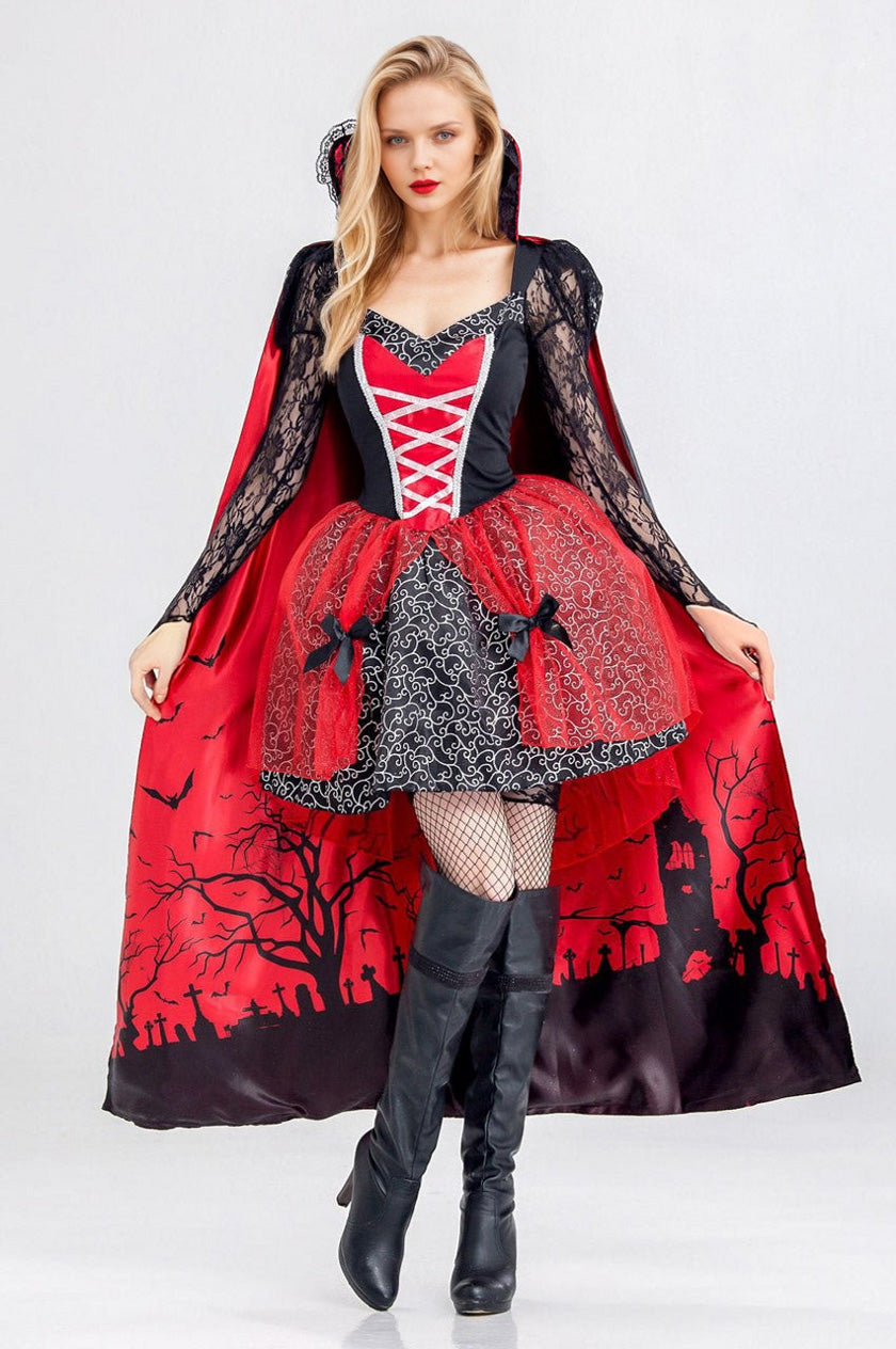 Sexy Vampire Costume, Deluxe Vampire Halloween Costume –