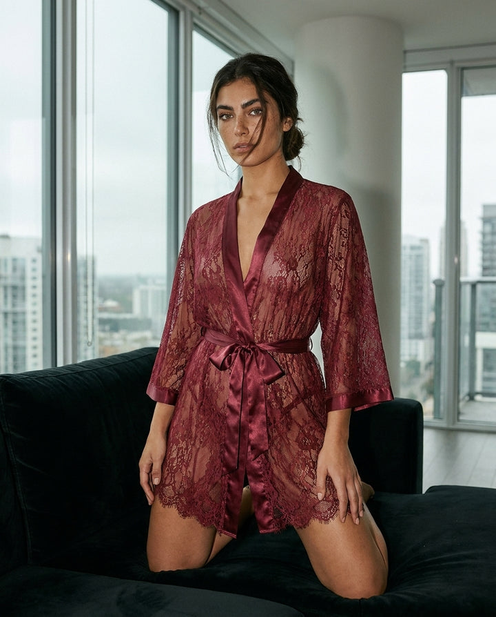 Enticing Lace Kimono