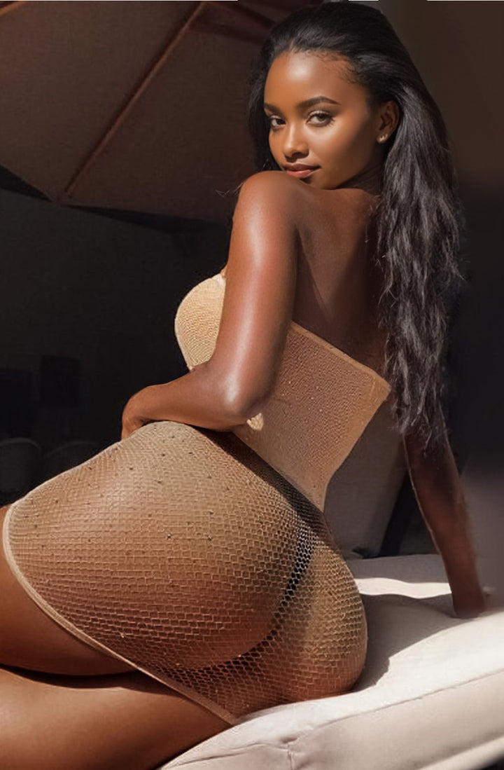 Strapless Mesh Chemise