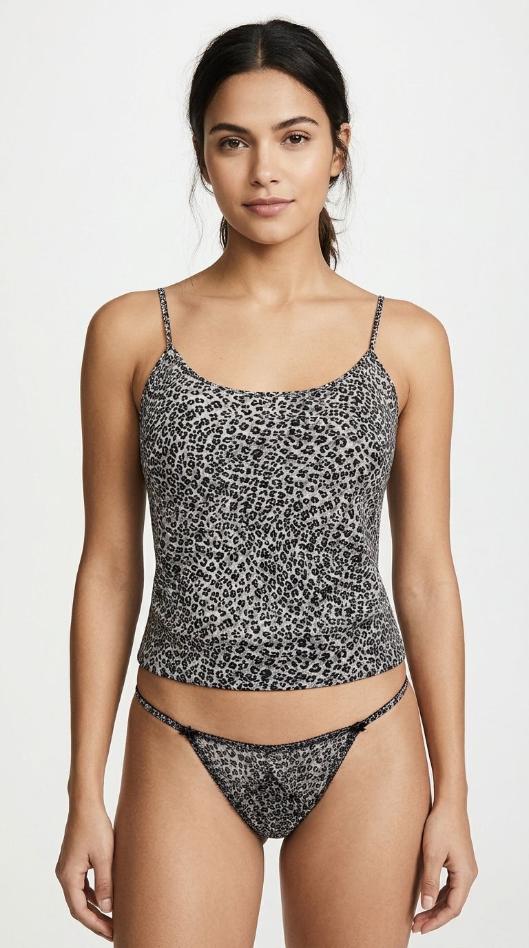 Silk Cami and Thong Set