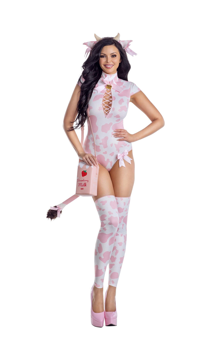 Strawberry Milk Cow Costume