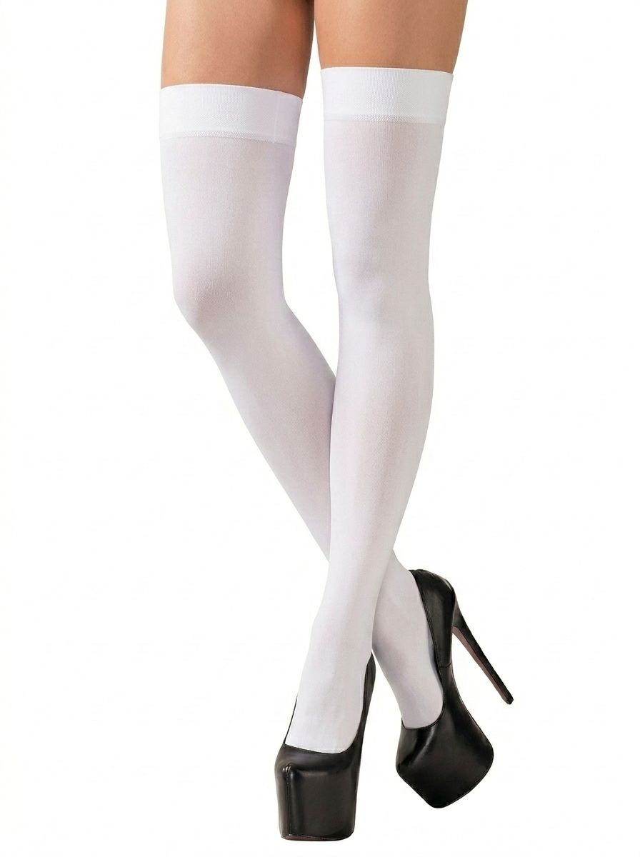 Opaque Thigh High Stockings