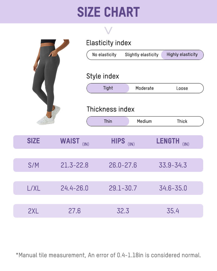 Tummy Control Butt-Lifting Training Leggings with Pockets