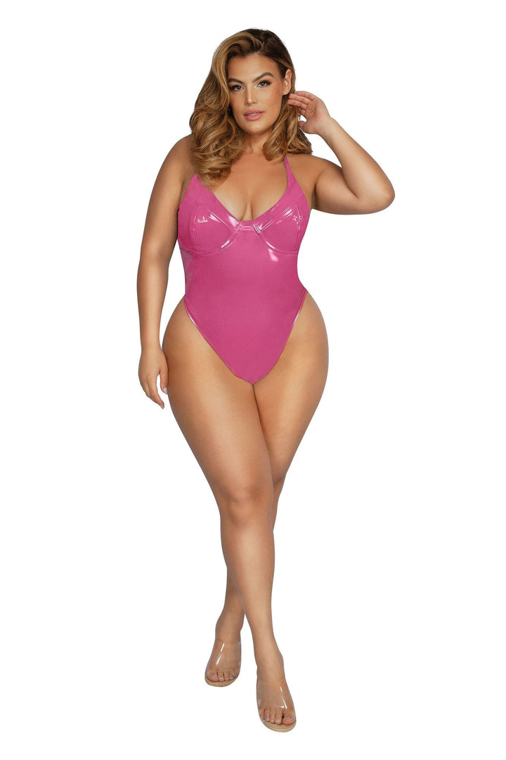Starline Plus Padded Cup Bodysuit - Pink