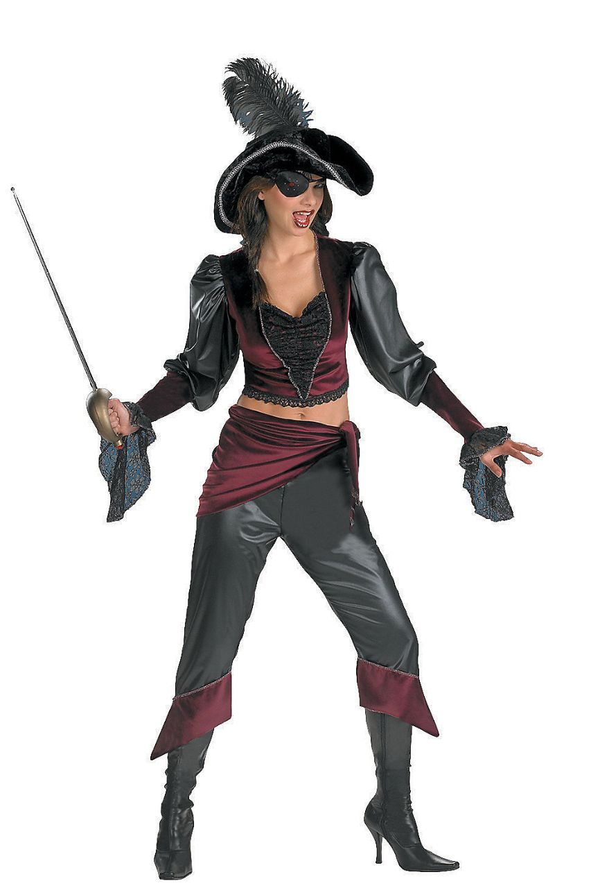 Womens Buccaneer Beauty Nails Make Up Female Halloween Costume main image 0