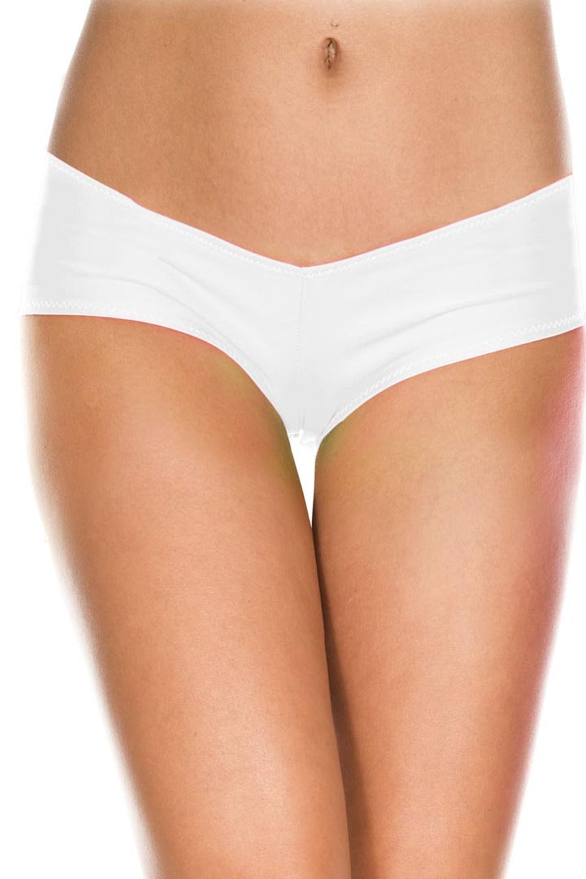 Shop this women's white hipster cut booty shorts for bloomers