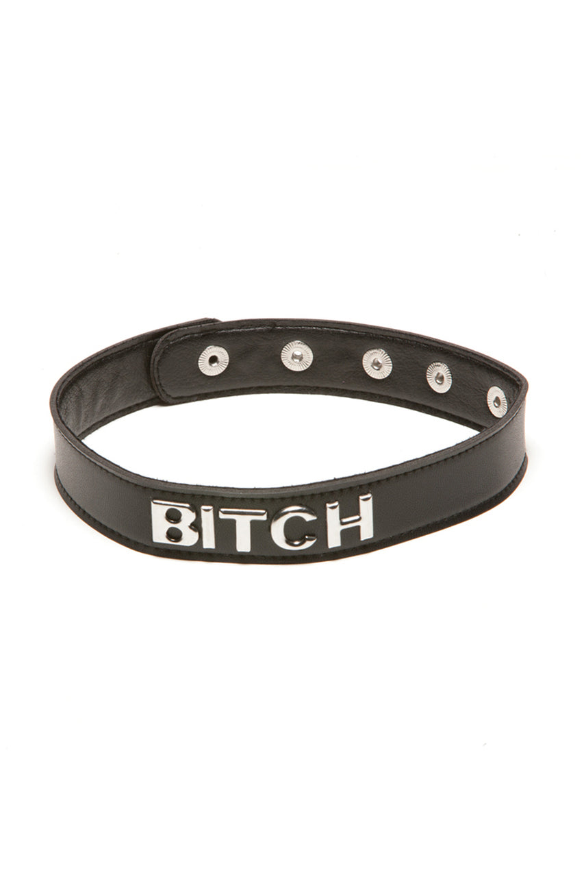 BDSM Choker with BITCH words