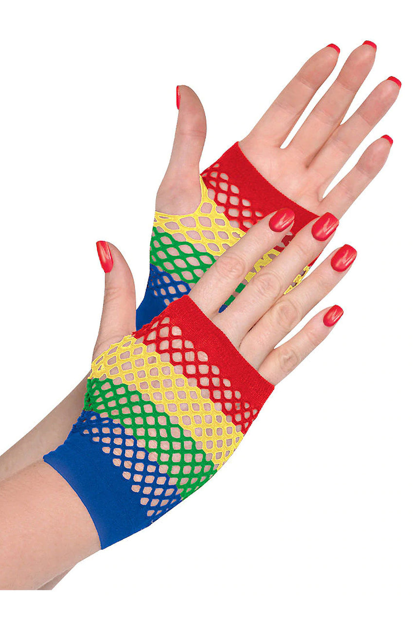 fishnet gloves
