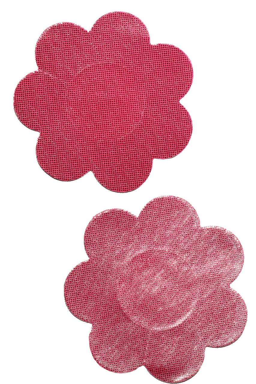 Metallic pink raspberry nipple pasties