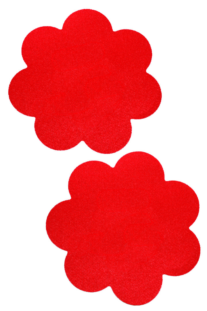 Red petal nipple pasties