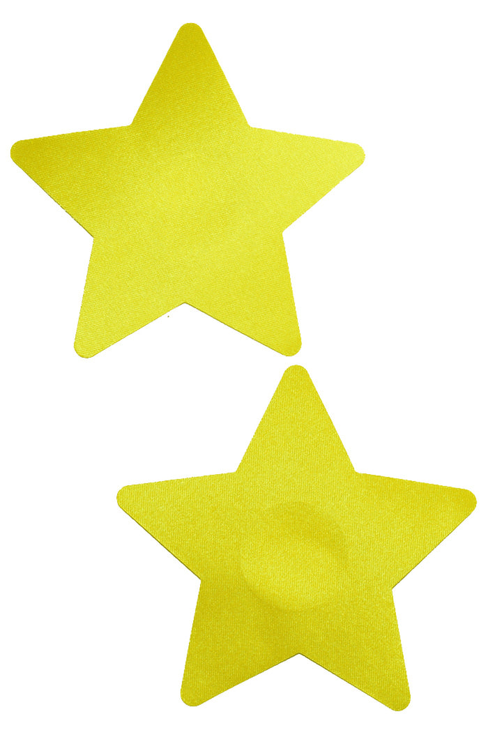 Yellow star nipple pasties