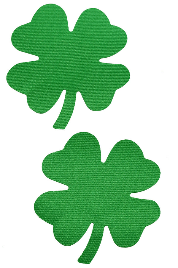 Green mini shamrock nipple pasties