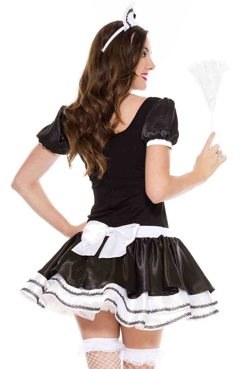 Shop this women's sexy French maid costume with attached apron