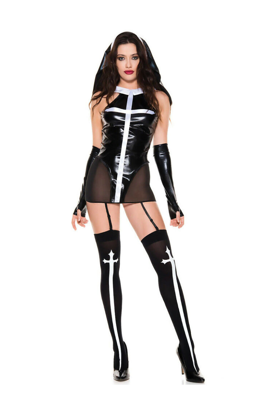 Women's Sexy Nun Costume | Free Shipping Over $39 | Julbie 3wishes.com Women's Sexy Nun Costume | Free Shipping Over $39 | Julbie 3wishes.com