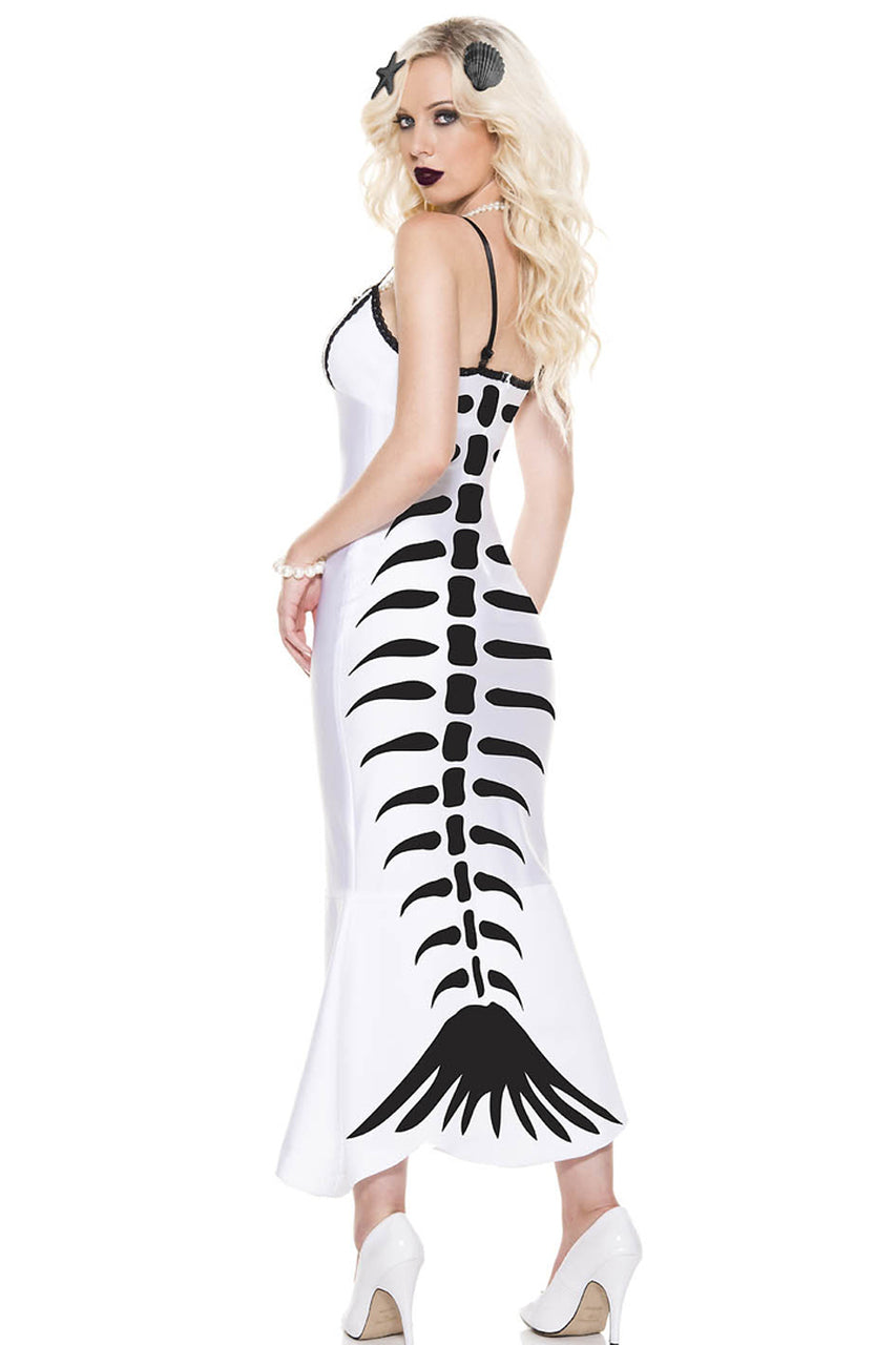 spooky mermaid costume, Halloween haunted mermaid costume
