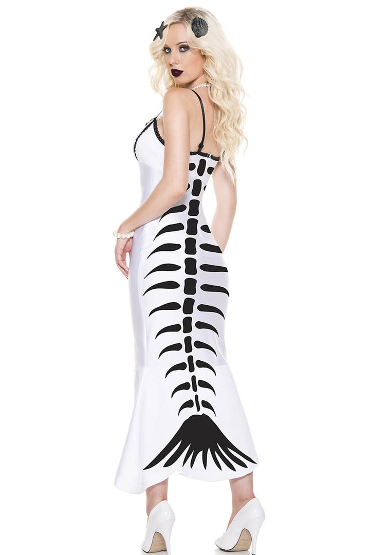 spooky mermaid costume, Halloween haunted mermaid costume