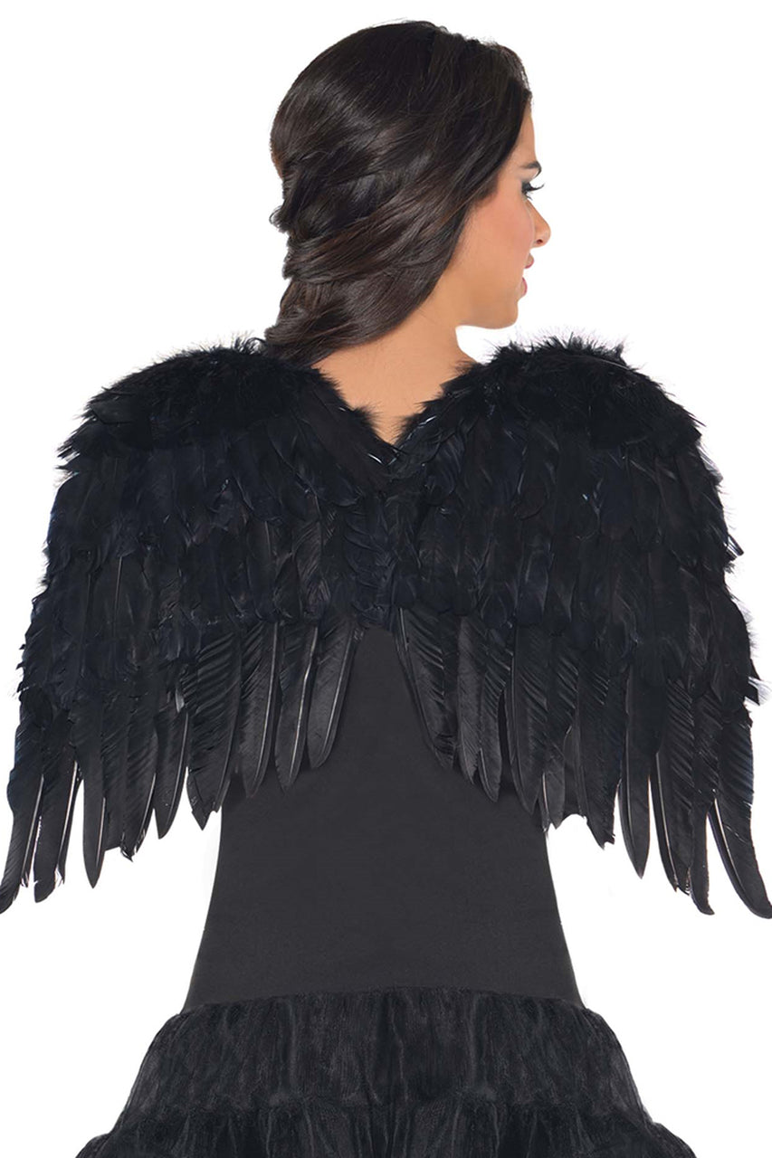 black angel wings costume accessory