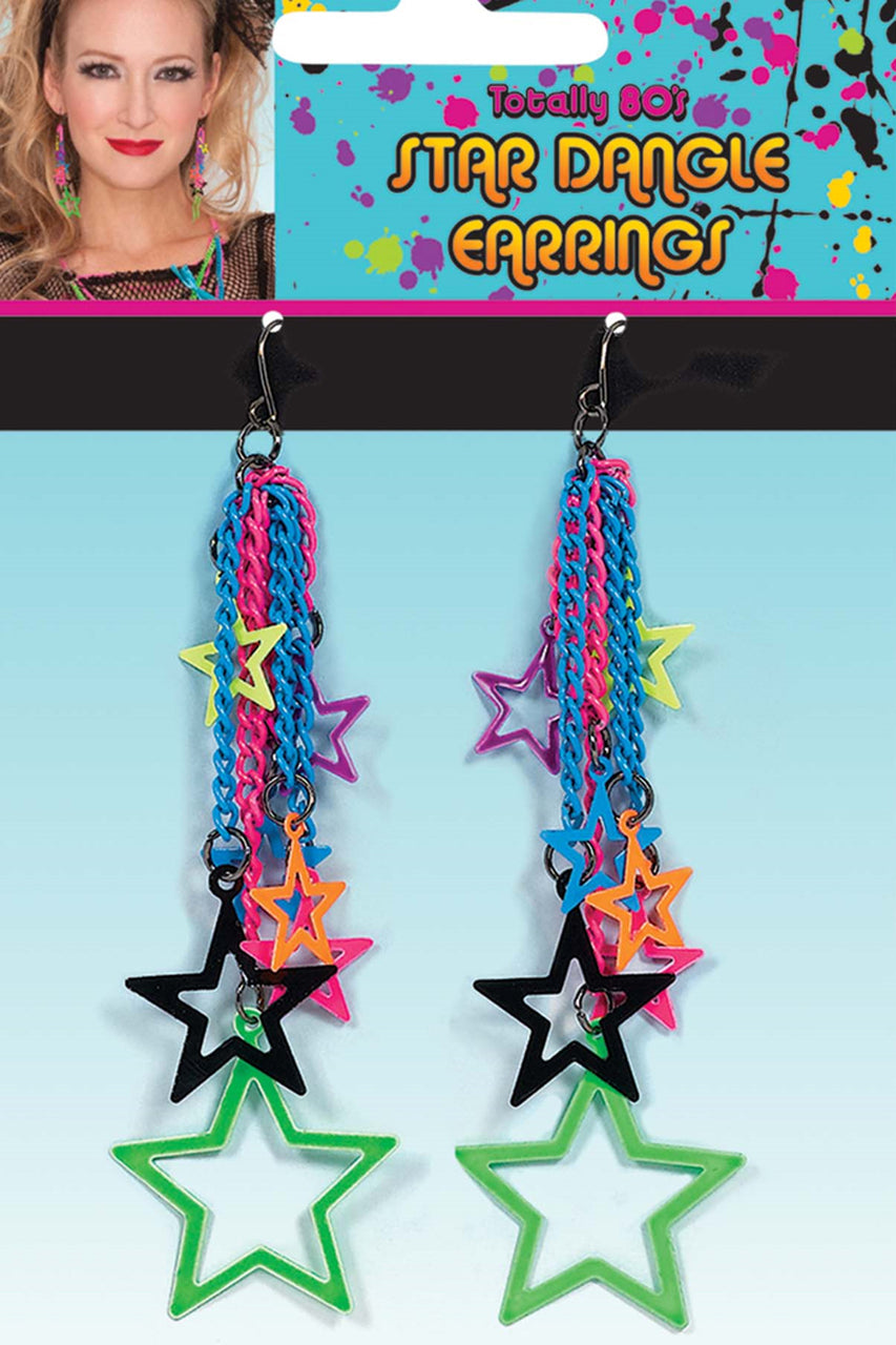 star earrings.