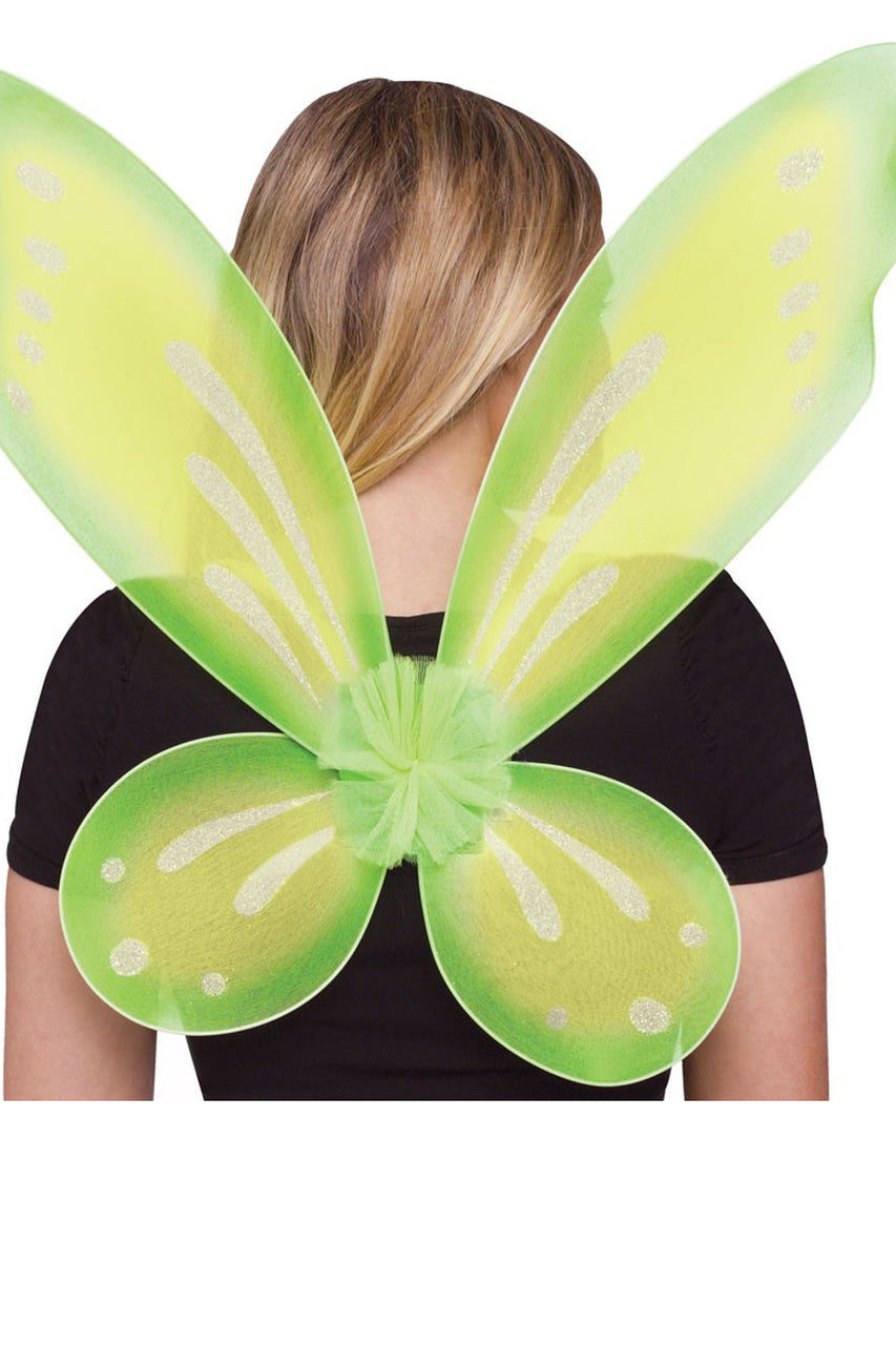 Lime green fairy wings
