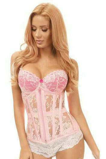 Sheer Lace Under Bust Corset