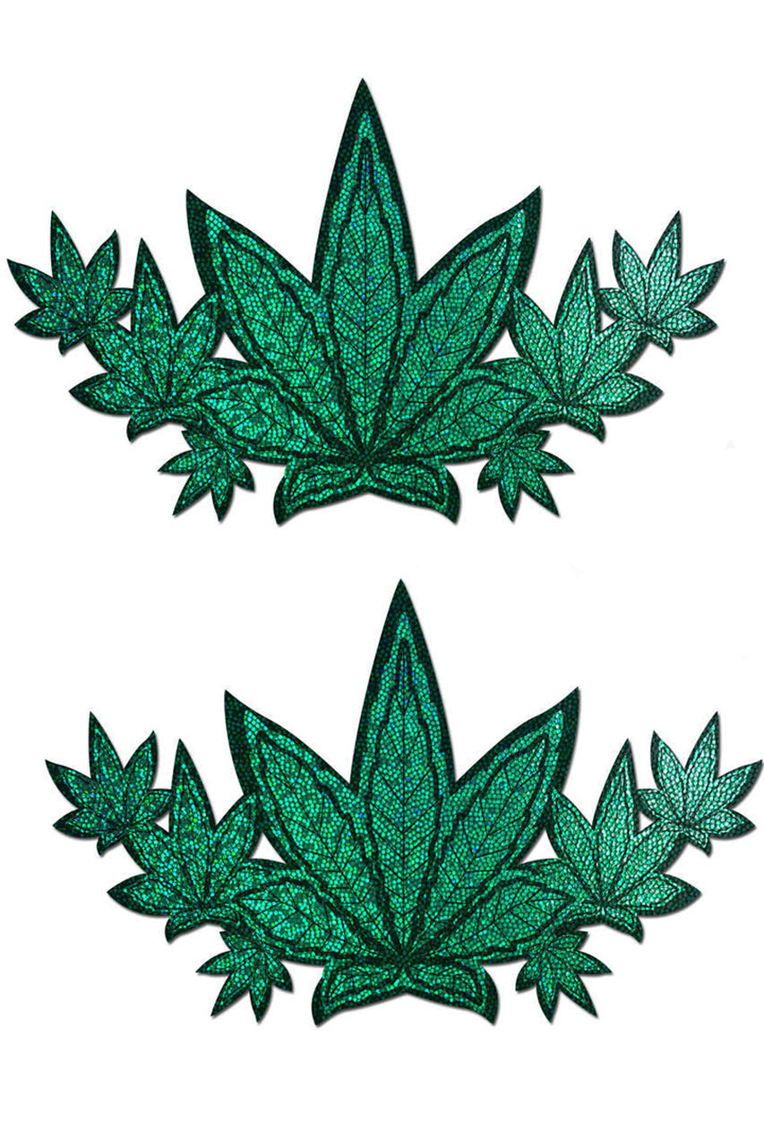 Shop these indica pot leaves breast pasties that cover the full breast