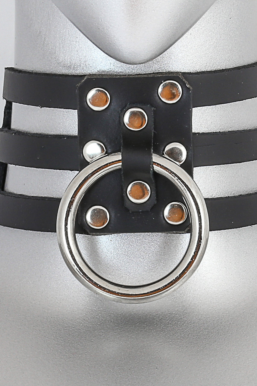 Shop this 100% genuine leather o ring collection with triple leather collar and one large o rings