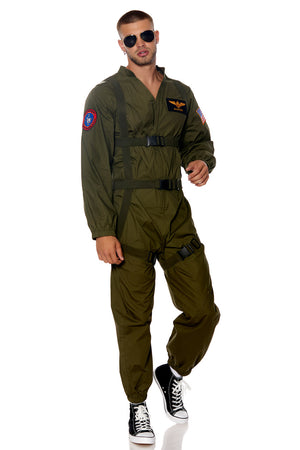 Men's Flight Suit Halloween Costume