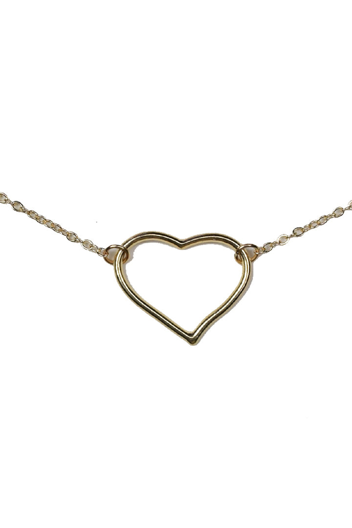 Women's gold heart belly chain.