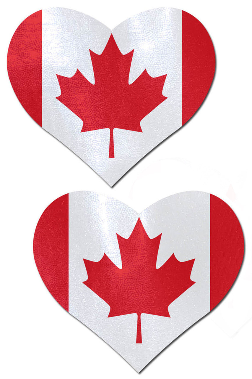 Shop these Canadian flag nipple pasties