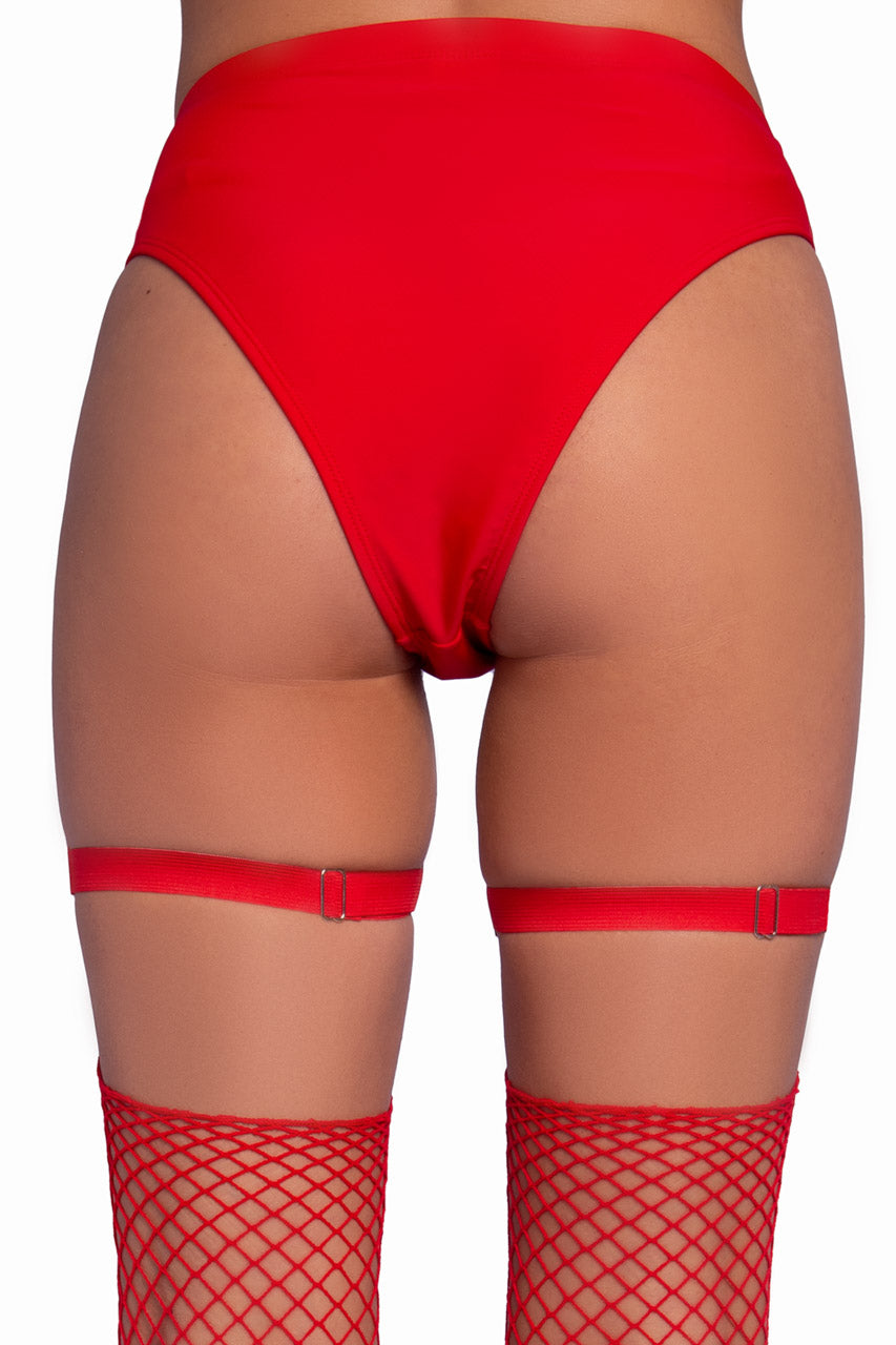 Dual Strap Wet Look Leg Garters, Red Vinyl Garter 3wishes.com Dual Strap Wet Look Leg Garters, Red Vinyl Garter 3wishes.com
