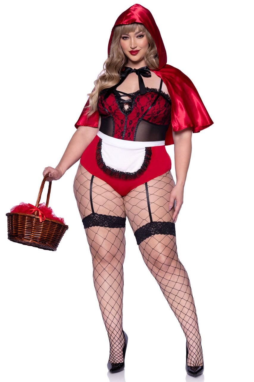 Plus Size Naughty Miss Red Costume