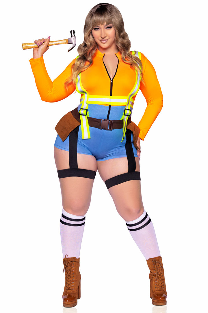 Plus Size Nailed It Construction Worker Costume
