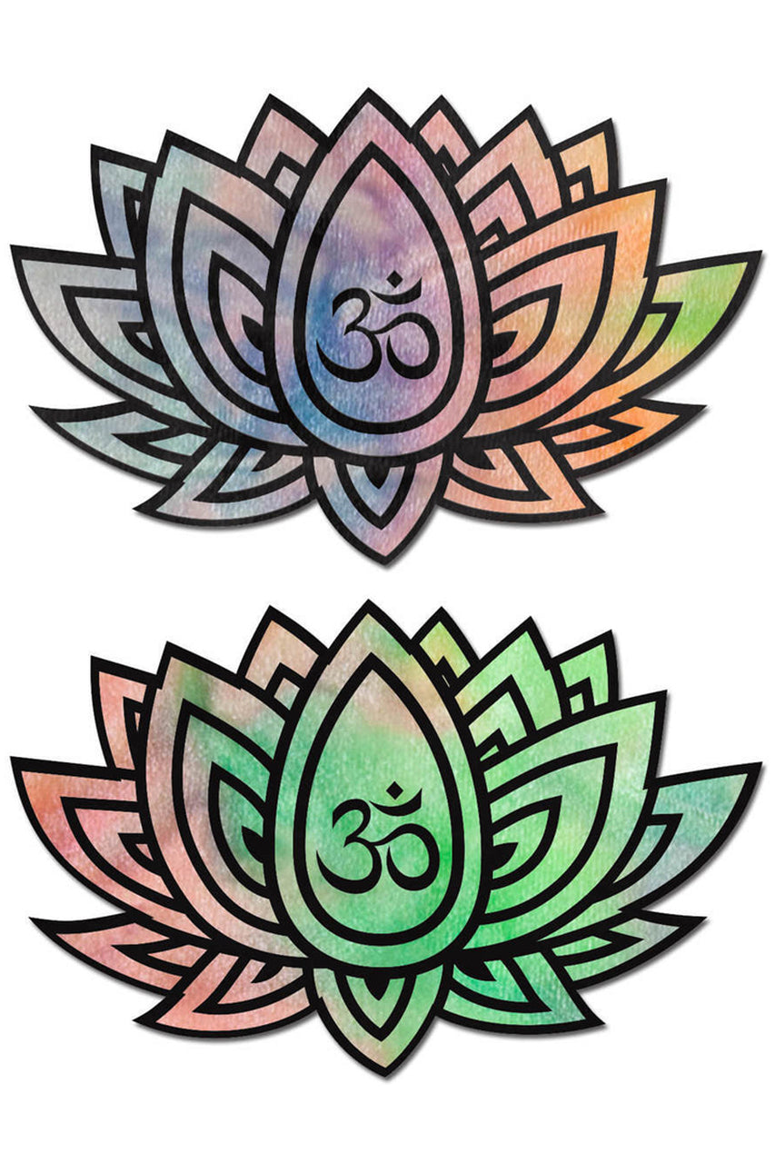 Shop these nipple stickers that feature rainbow lotus flowers made exclusively with J Valentine