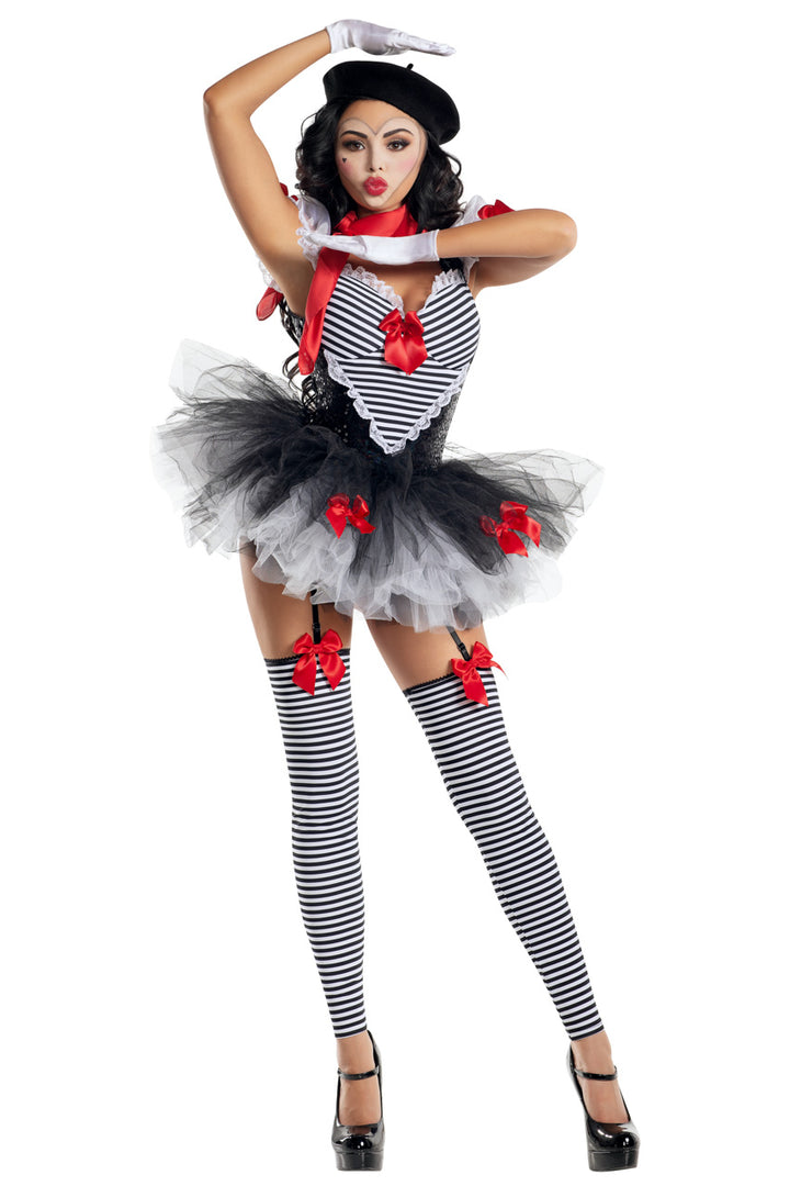 Plus Size Pretty Little Mime Costume