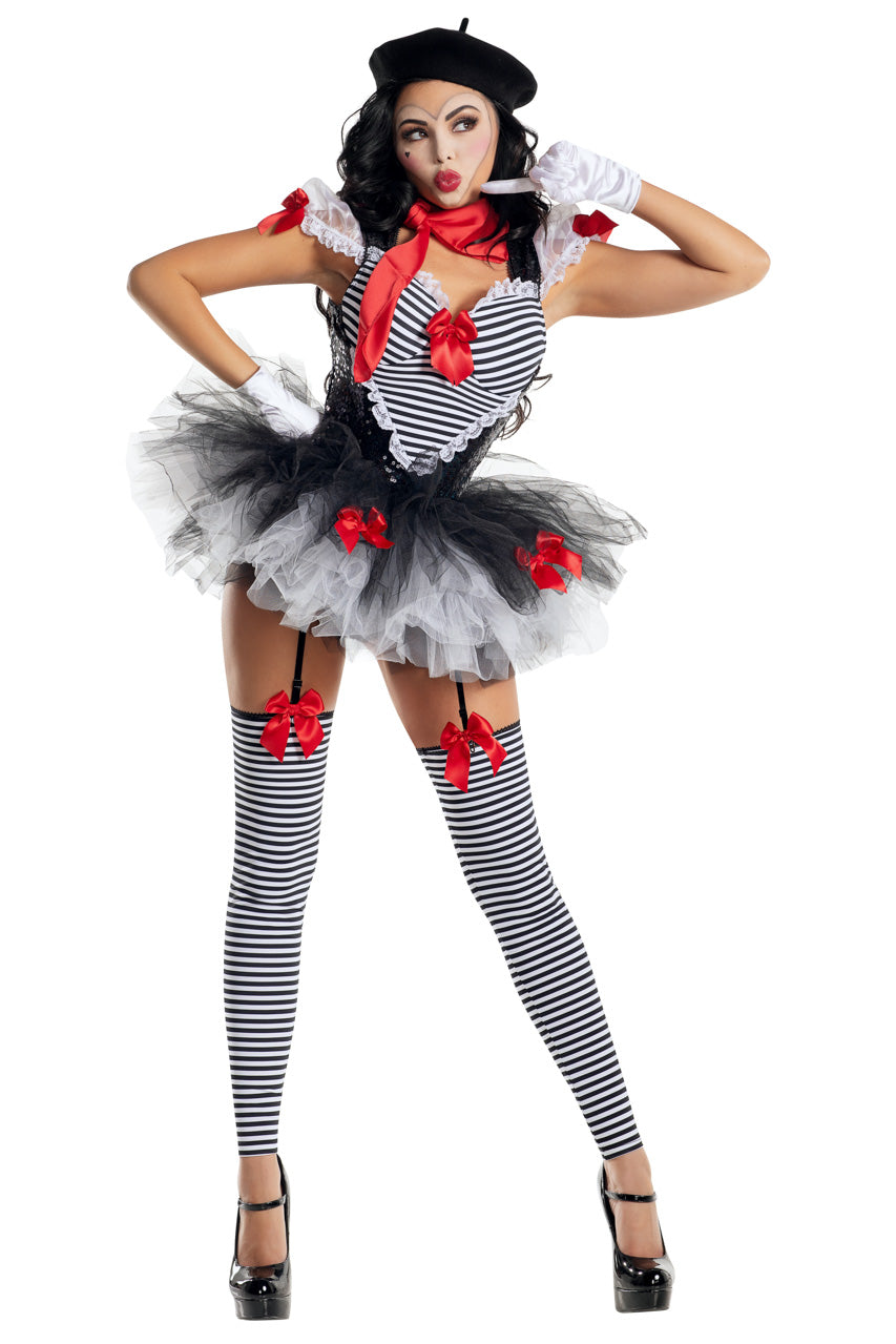Plus Size Pretty Little Mime Costume