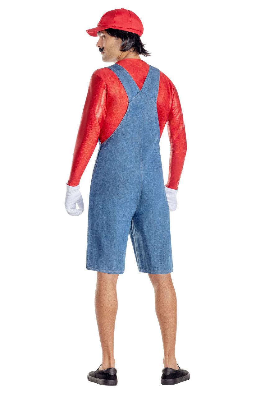 Men's Red Gamer Costume