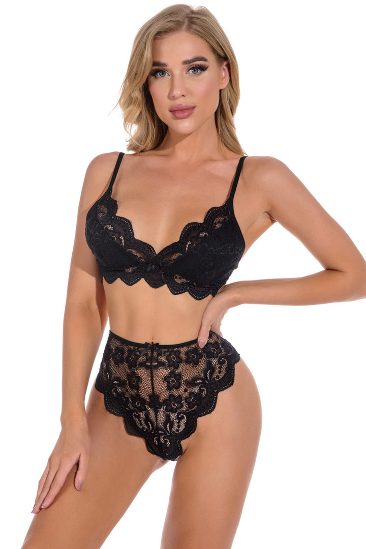 Plus Size Lucky Lace Demi Bra and Panty