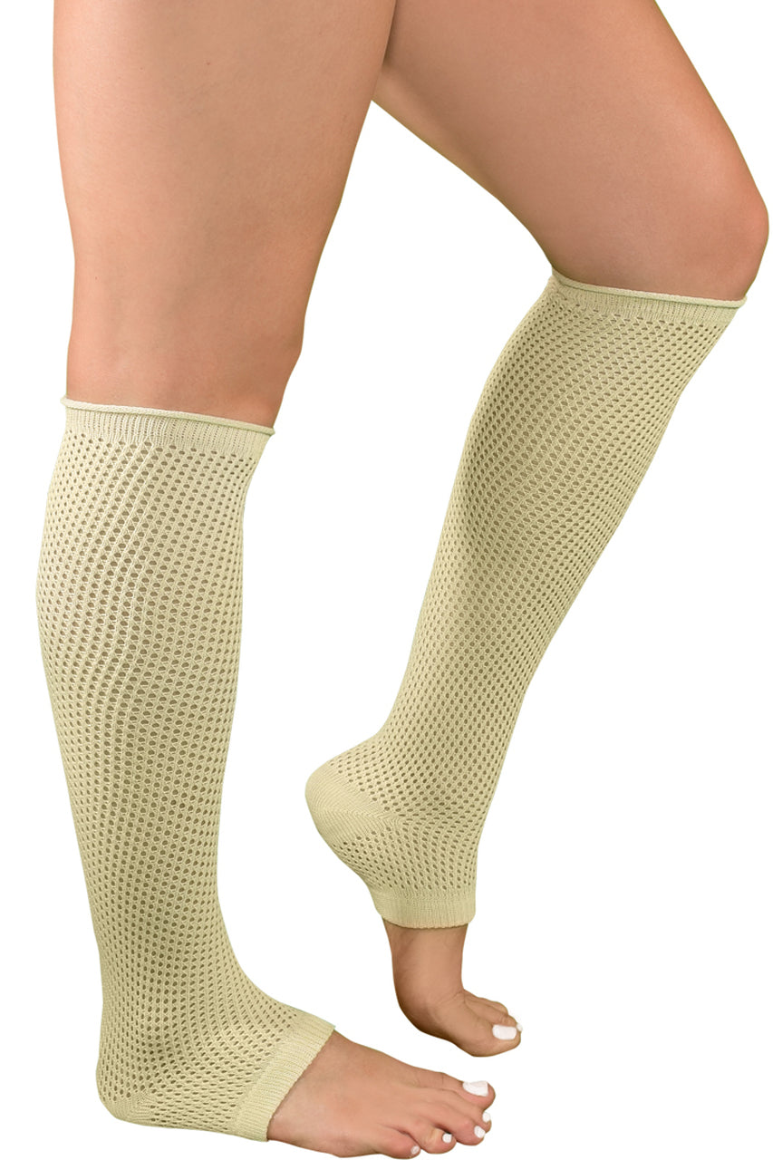 Shop these women's white dance leg warmers that feature women's knee high socks