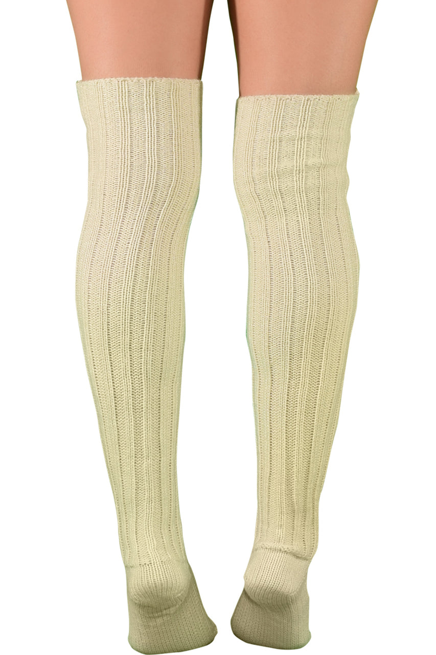 Shop these women's thigh highs with cable knit