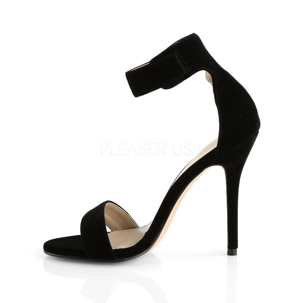 Pleaser Shoes - 5 inch heel women's black sandal shoes with a 0.4" platform.