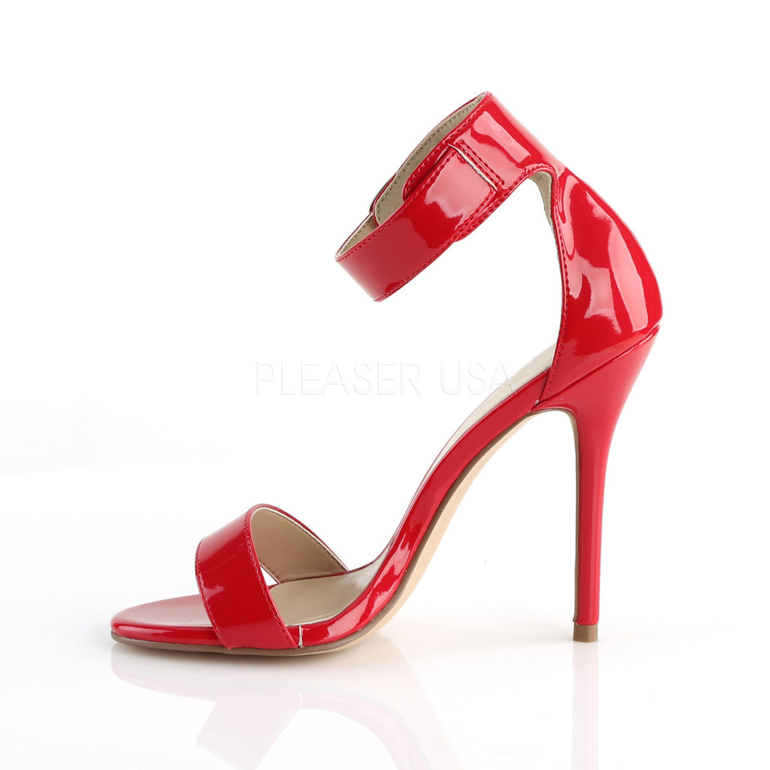 Pleaser Shoes - 5 inch heel women's red sandal shoes with a 0.4" platform.