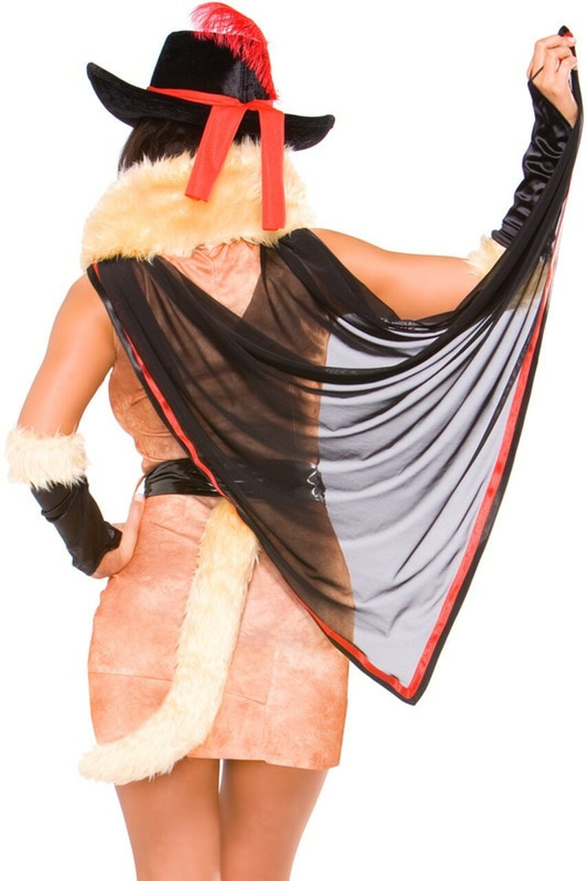 womens puss in boots costume rear