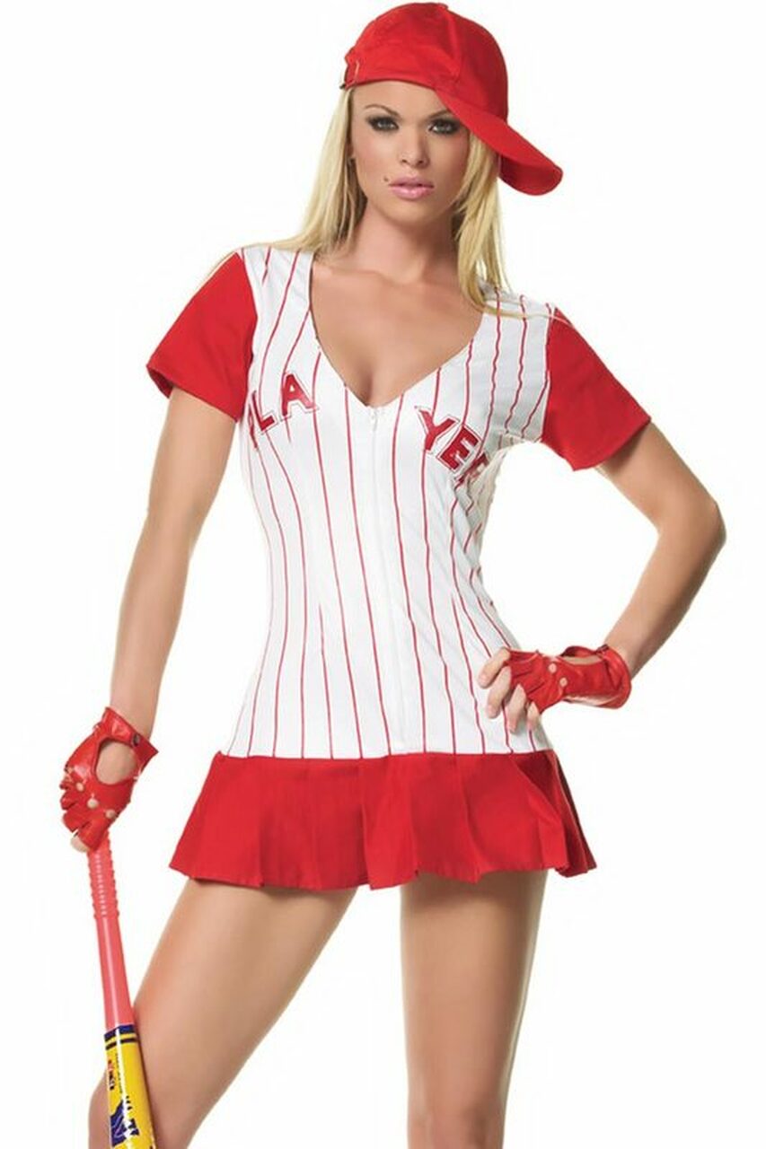 Sexy Baseball Player Costume for Women Homerun Hitter