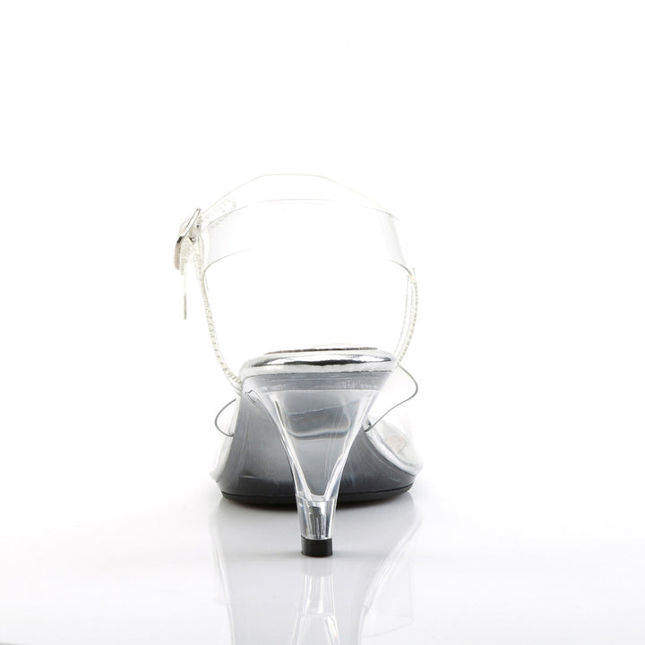 Clear 3" Heel Ankle Strap Sandal | Women's Shoes by Fabulicious