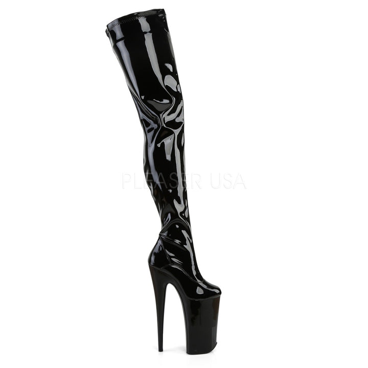 Women's black 10 inch thigh high boots - Pleaser Shoes PL-BEY4000/B/M