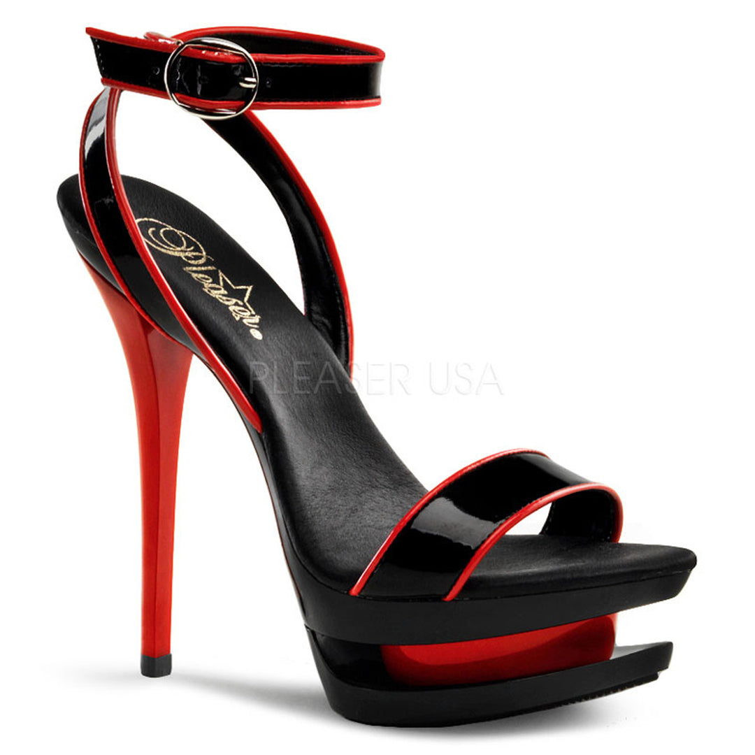 Sexy women's black 6" heel sandal shoes | julbie | free shipping