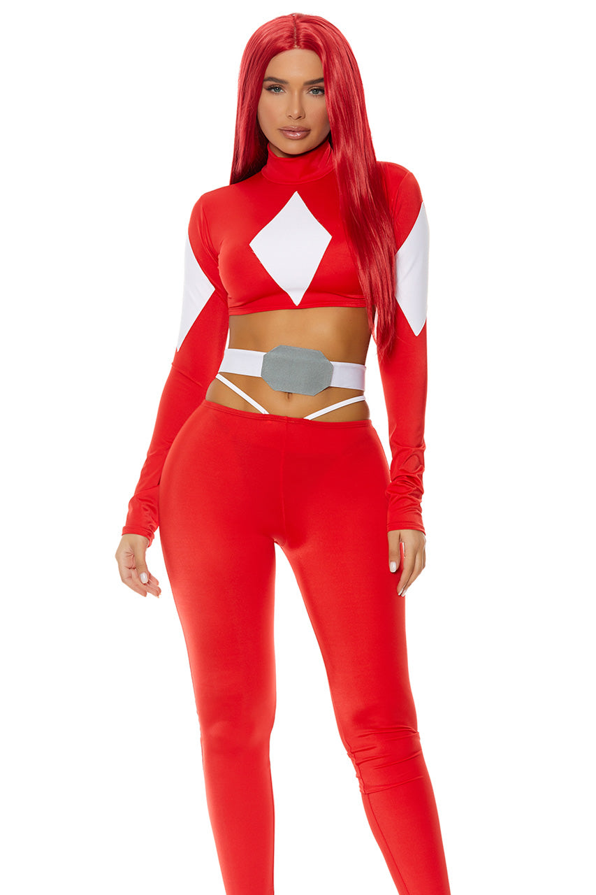 Red Mighty Power Superhero Costume