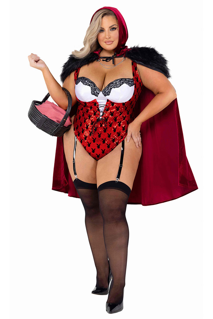 Plus Size Playboy Enchanted Forest Red Riding Costume